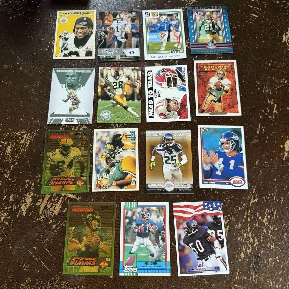 Football Cards Lot 200 NM ALL STARS w 1997 Pacific Diagon Silver Barry Sanders